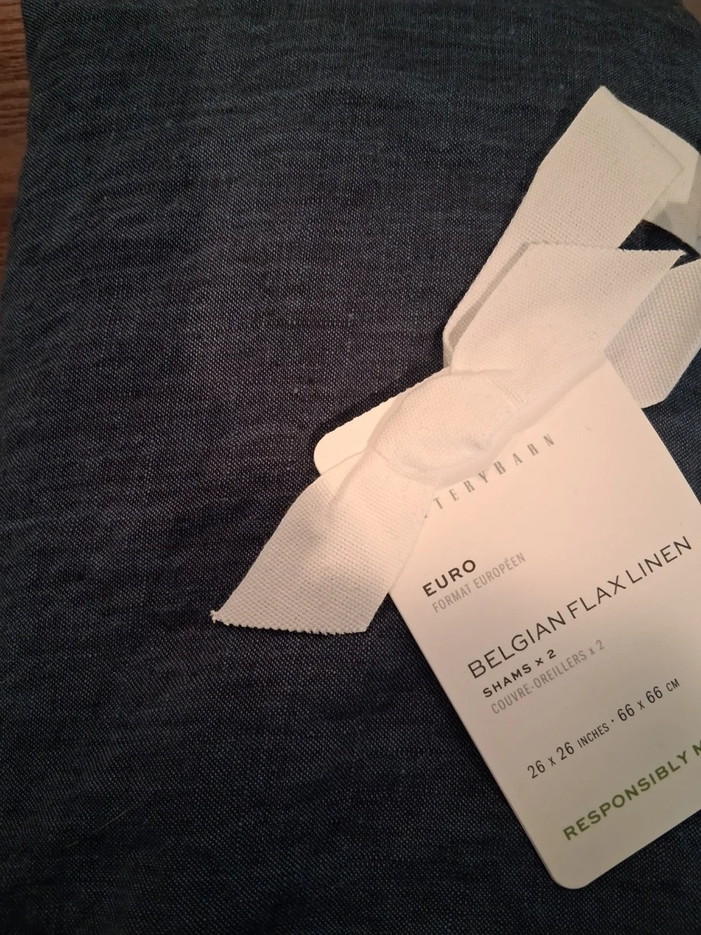 Pottery Barn Belgian Linen Euro Shams